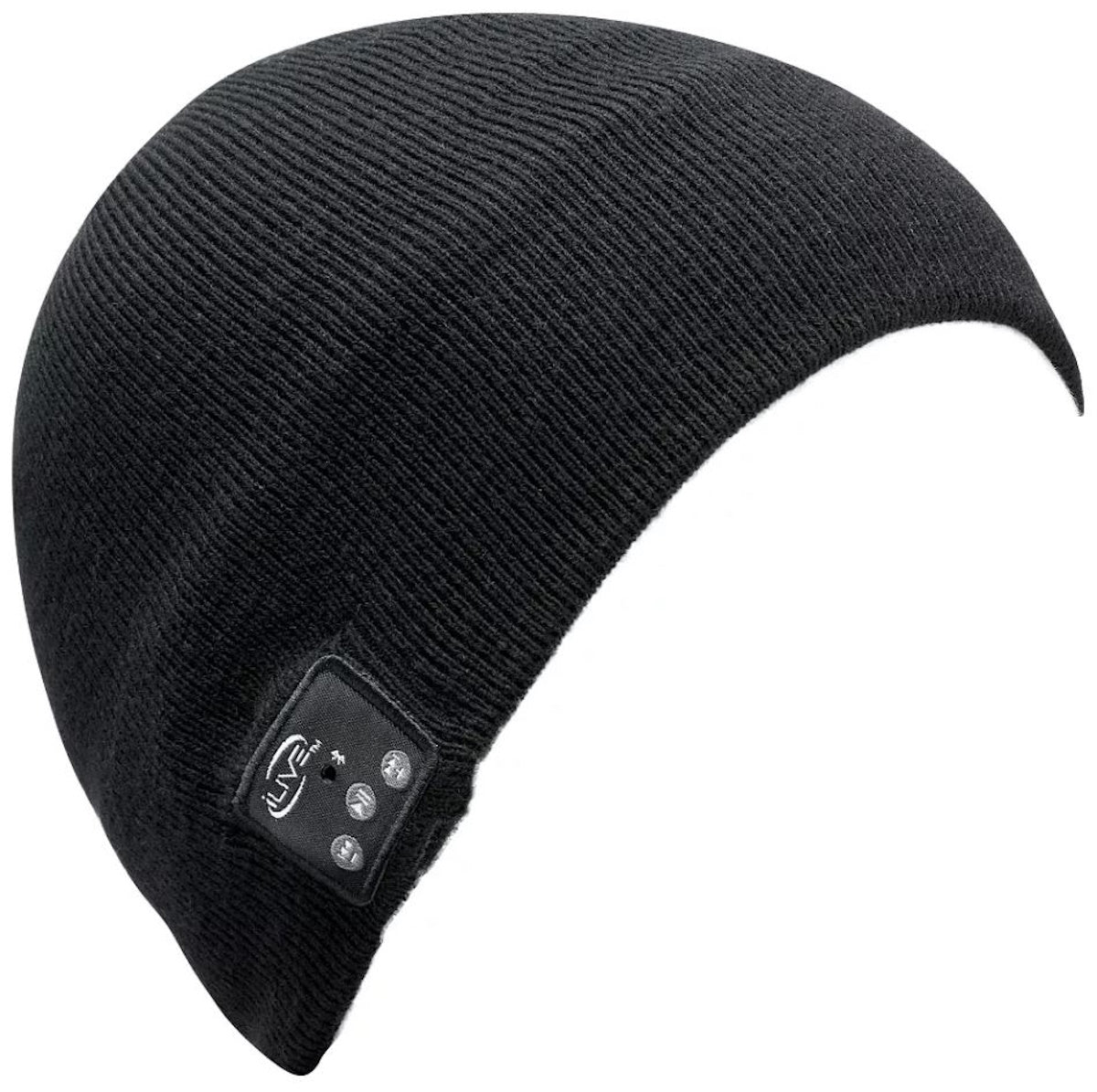 iLive Wireless Bluetooth Beanie with Earbud Speakers and Microphone, IAKB45B, Black