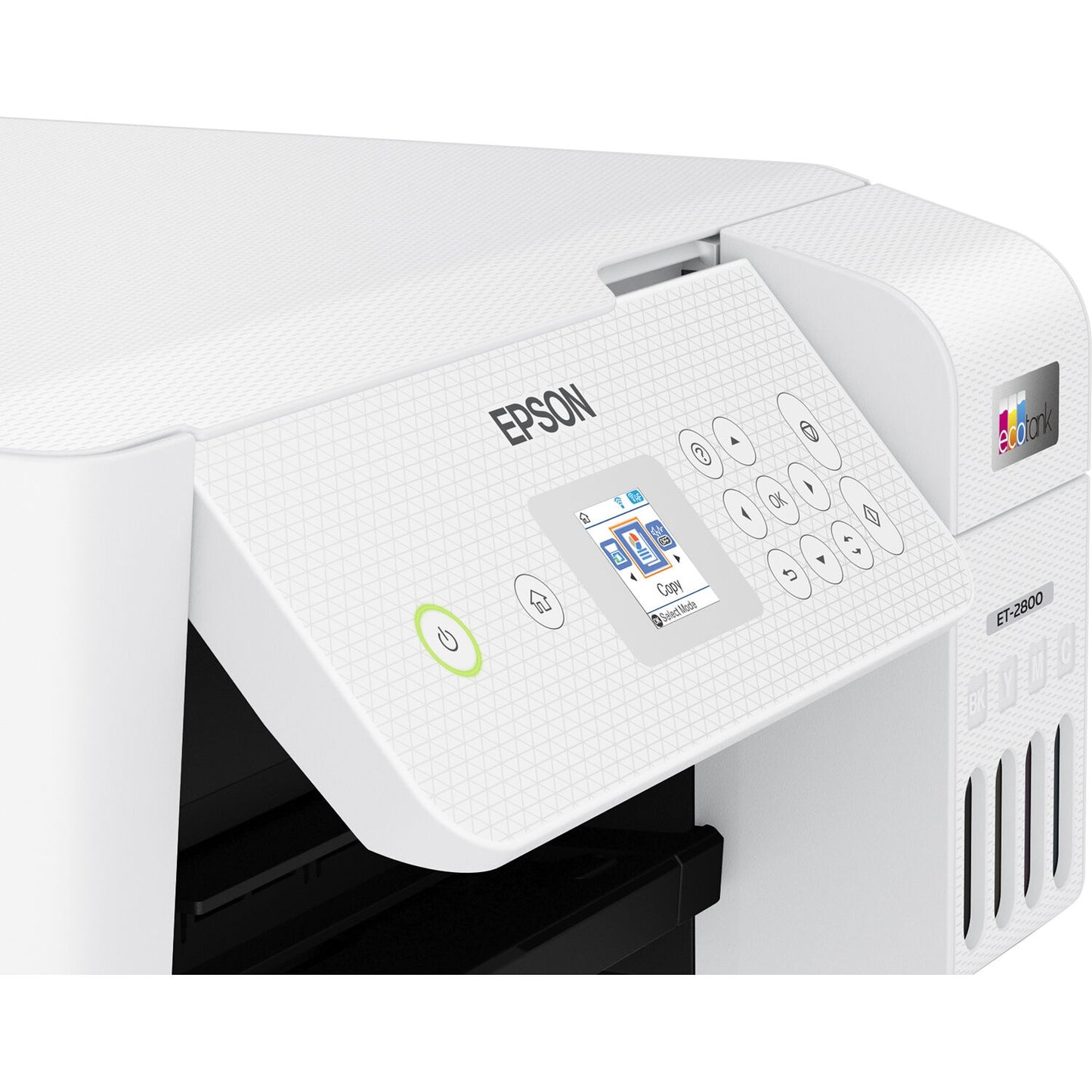 Epson EcoTank ET-2800 Wireless Color All-in-One Cartridge-Free Supertank Printer White C11CJ66202