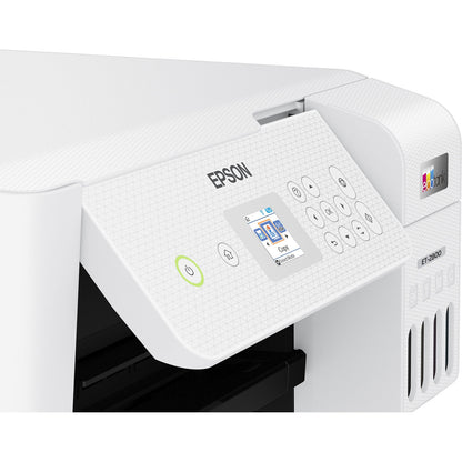 Epson EcoTank ET-2800 Wireless Color All-in-One Cartridge-Free Supertank Printer White C11CJ66202