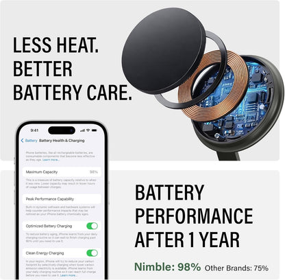 Nimble Podium 2-in-1 Wireless Charging Station for iPhone & Airpods NB-WP-2N1TRY
