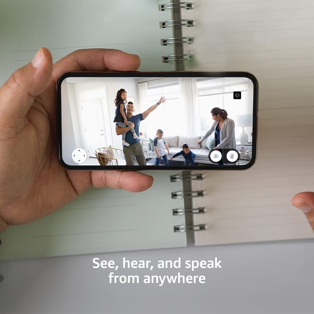 Blink Mini Pan-Tilt Camera Rotating Indoor Plug-in Smart Security Camera, Two-way Audio, HD Video, Motion Detection, Black