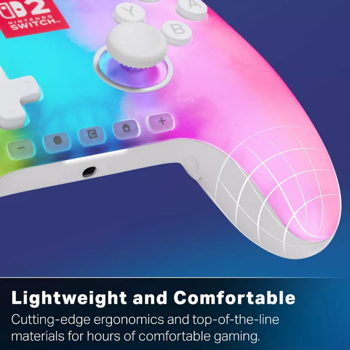 PowerA - Advantage Wired Controller for Nintendo Switch 2 with Lumectra - White