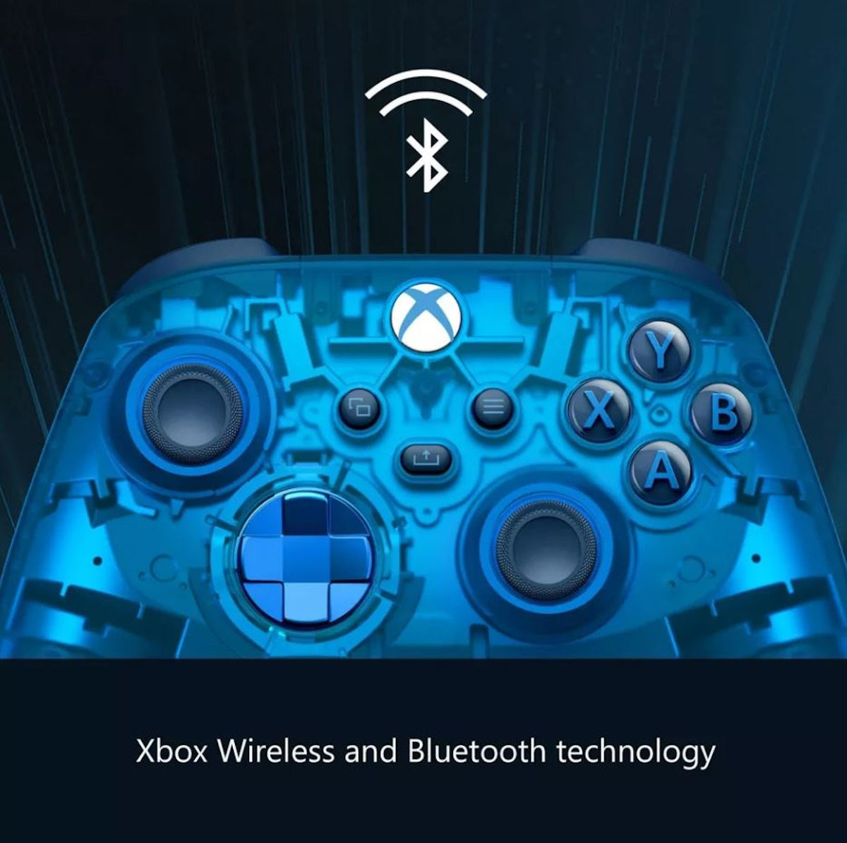 Microsoft - XBOX Wireless Controller for XBOX Series X, XBOX Series S, XBOX One, PCs Sky Cipher