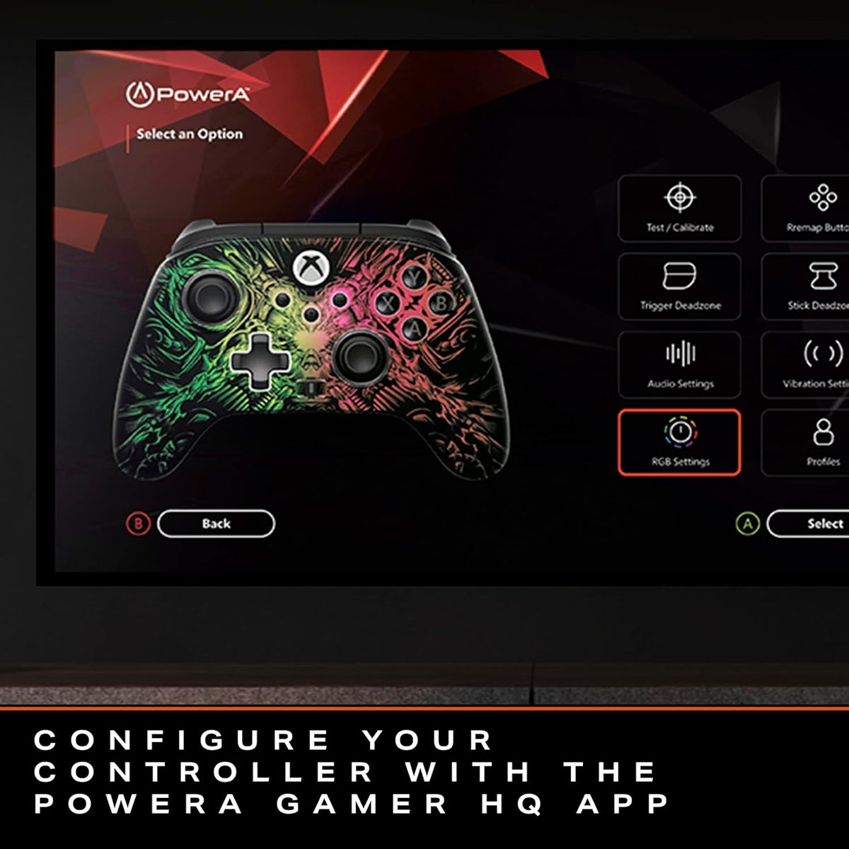 Xbox PowerA - FUSION Pro Wireless Controller for Xbox Series X|S with Lumectra - Black