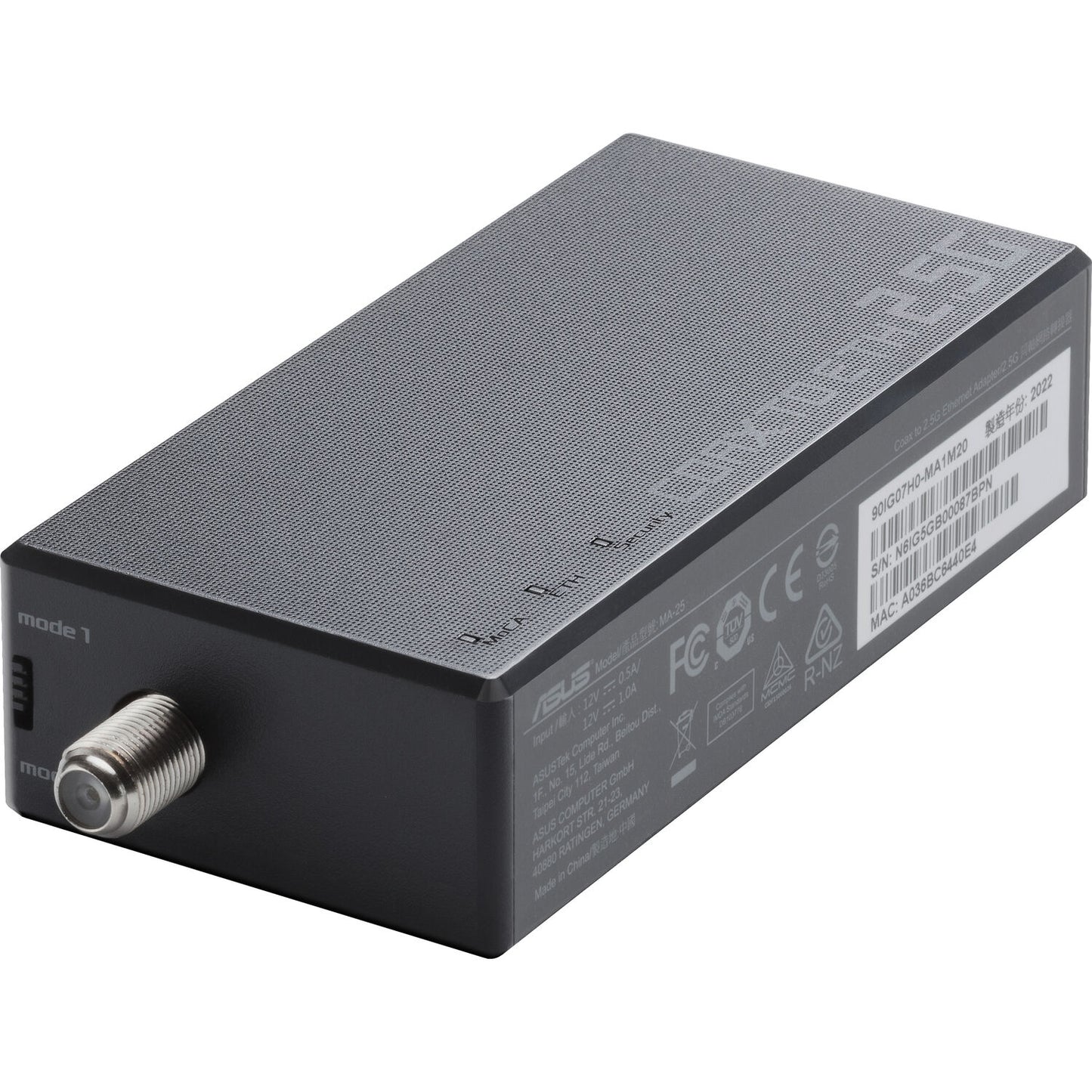ASUS MA-25 MoCA 2.5 Coax to Ethernet Adapter MA-25 (1-PK)