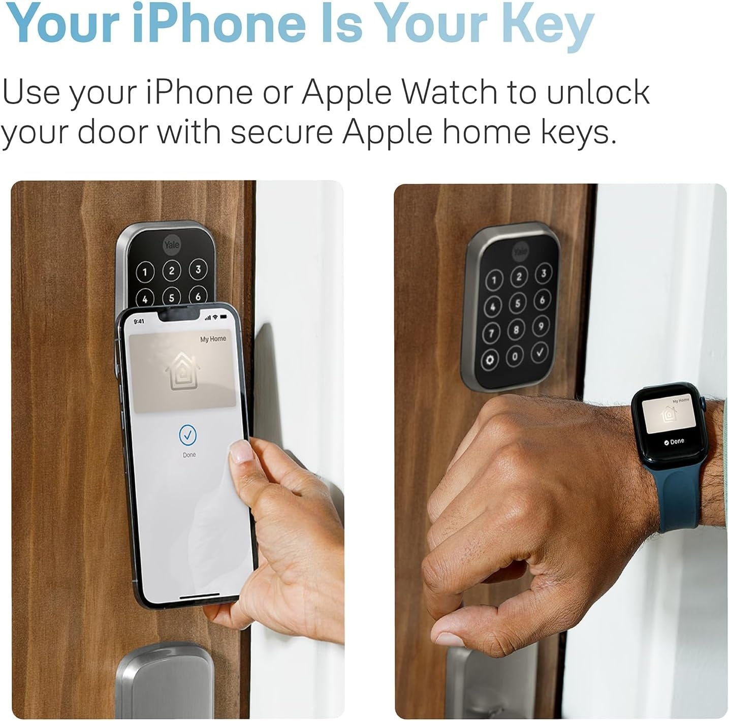 Yale Assure Lock 2 Plus Apple Home Keys Deadbolt with Wi-Fi Black Suede YRD450-N-WF1