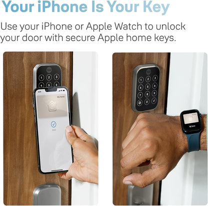 Yale Assure Lock 2 Plus Apple Home Keys Deadbolt with Wi-Fi Black Suede YRD450-N-WF1