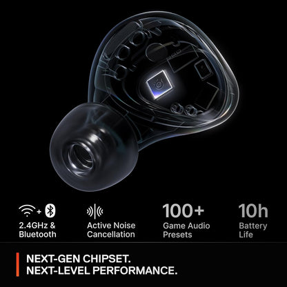 SteelSeries - Arctis GameBuds True Wireless In-Ear Earbuds with 2.4GHz/Bluetooth for XBOX One, XBOX X/S, PS5/PS4, PC