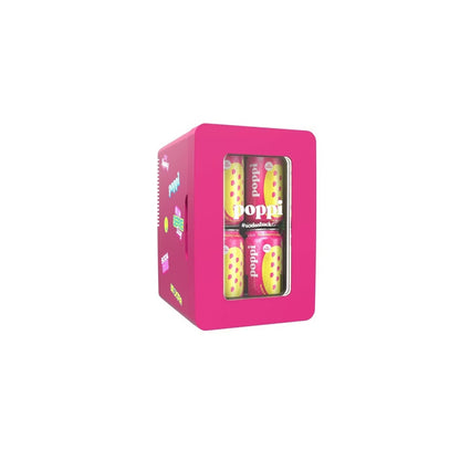 Poppi 8 Can Light Up Mini Dorm Fridge Cooler