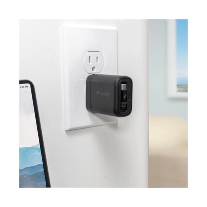 Nimble WALLY Stretch Retractable Wall Charger - Black 20W NB-AL-PD20W-1CR