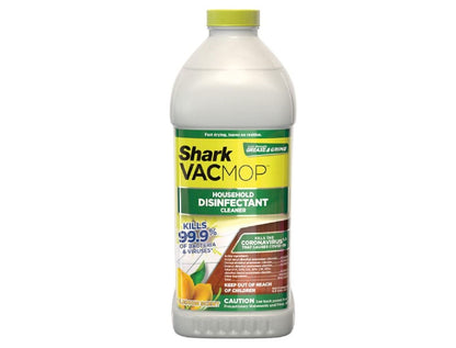 Shark VCD60 VACMOP Disinfectant Cleaner, Lemon Refill 2L Bottle, 4.2 in L x 4.7 in W x 11 in H, Clear, 67 Fl Oz, Pack of 1