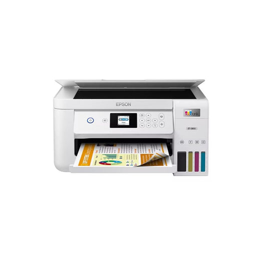 Epson EcoTank ET-2850 Wireless Color All-in-One Cartridge-Free Supertank Printer with Scan, Copy and Auto 2-sided Printing