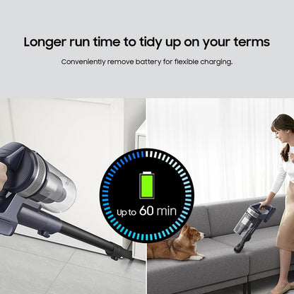 Samsung Jet 75 Pet Cordless Vacuum, Lightweight w/Turbo Action Brush, Pet Tool, VS20B75AGR5/AA