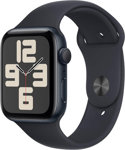 Apple Watch SE 2nd Gen GPS 44mm Midnight Case M/L Sport Band Midnight MRE93LL/A