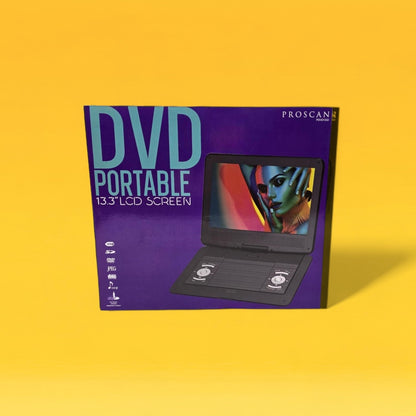 Proscan 13.3" Portable DVD Player Black Remote, DVD,DVD‐R/RW,CD‐R/RW - PDVD1332