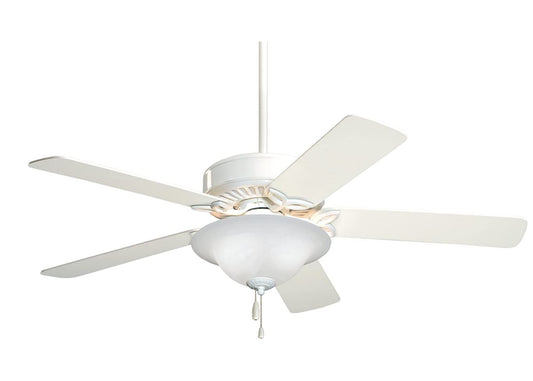 Luminance Pro Series LED Ceiling Fan 50" Fixture Dual Mount for Flush or Downrod Hanging CF712WW