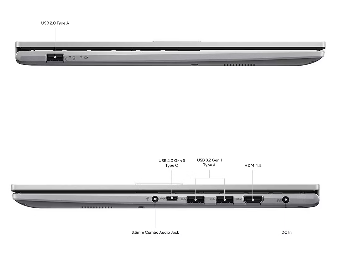 ASUS Vivobook 15.6" FHD Touchscreen Notebook, Intel Core 5 Processor, 16GB 512GB SSD Win 11, Silver 90NB13Y2-M00890