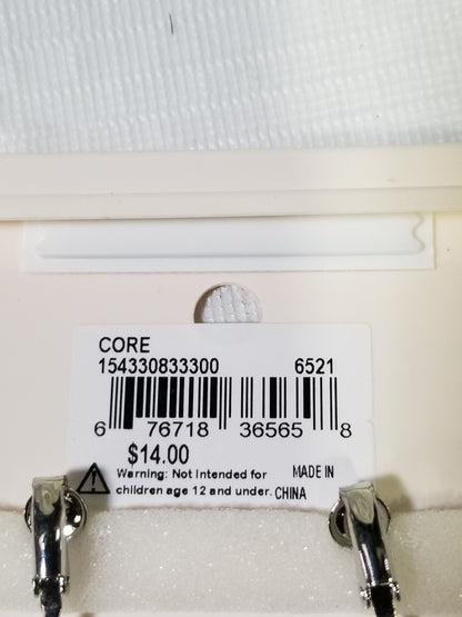 SILVER TONE EARRINGS METAL CLIP