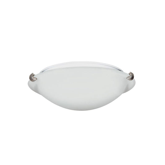 Sunset Lighting GU24  Stroud 16" 2-Light Flush Mount Ceiling Lamp 23W, Opal F7295-53