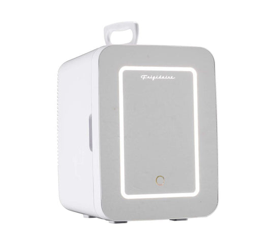 Frigidaire EFMIS170-WHITE .35 Cubic-Foot 10-Liter 15-Can Mini Portable Personal Fridge with Lighted Mirror Door