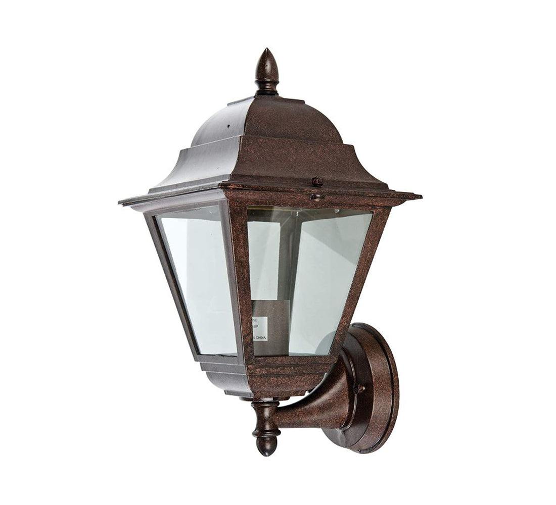 Sunset Lighting F7847-62 Outdoor Wall Sconce with Clear Glass, Rubbed Bronze Finish