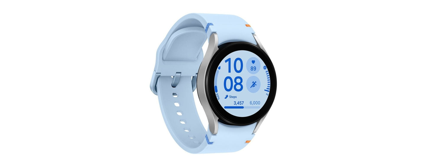 Samsung Galaxy Watch FE Smartwatch 40mm Silver Blue Band SM-R861NZSAXAA