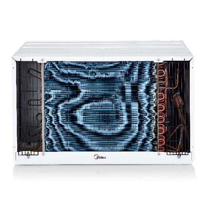 Midea 14,000 BTU 230V In-Wall Air Conditioner with Heat 700 sq. ft. 50 dBA with Remote Control MAT14H2ZWT