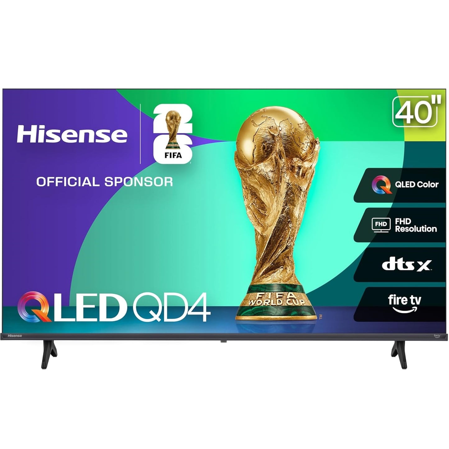 Hisense 40" Class QD4 Series QLED Full HD 1080P Smart Fire TV (2025) 40QD4QF