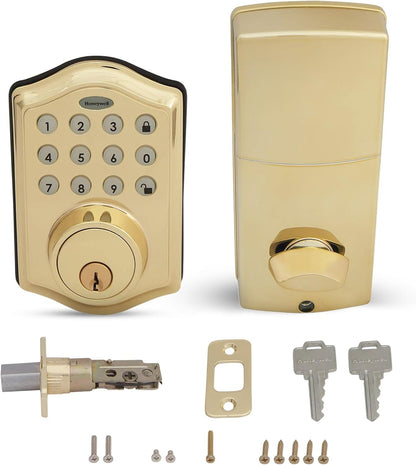 Honeywell Safes & Door Locks Keyless Entry Door Lock with Smart Electronic Keypad Deadbolt 8712009