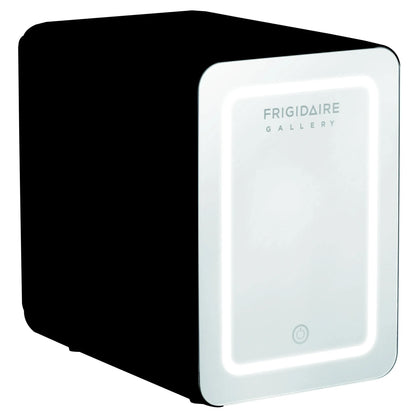 Frigidaire 9-Can or 6L Beauty Light Up Mini Refrigerator EFMIS209-BLACK, Includes 12V DC car adapter & 110v home power cord
