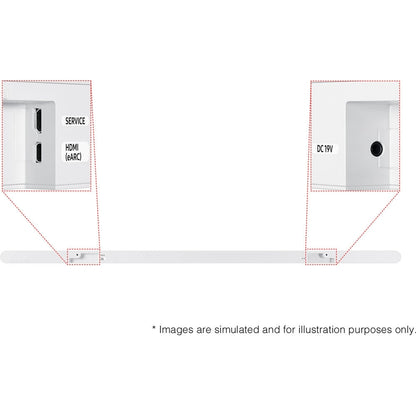 Samsung Ultra-slim 3.1.2 Channel Wireless Dolby ATMOS Soundbar w/ Q-Symphony HW-S801D/ZA