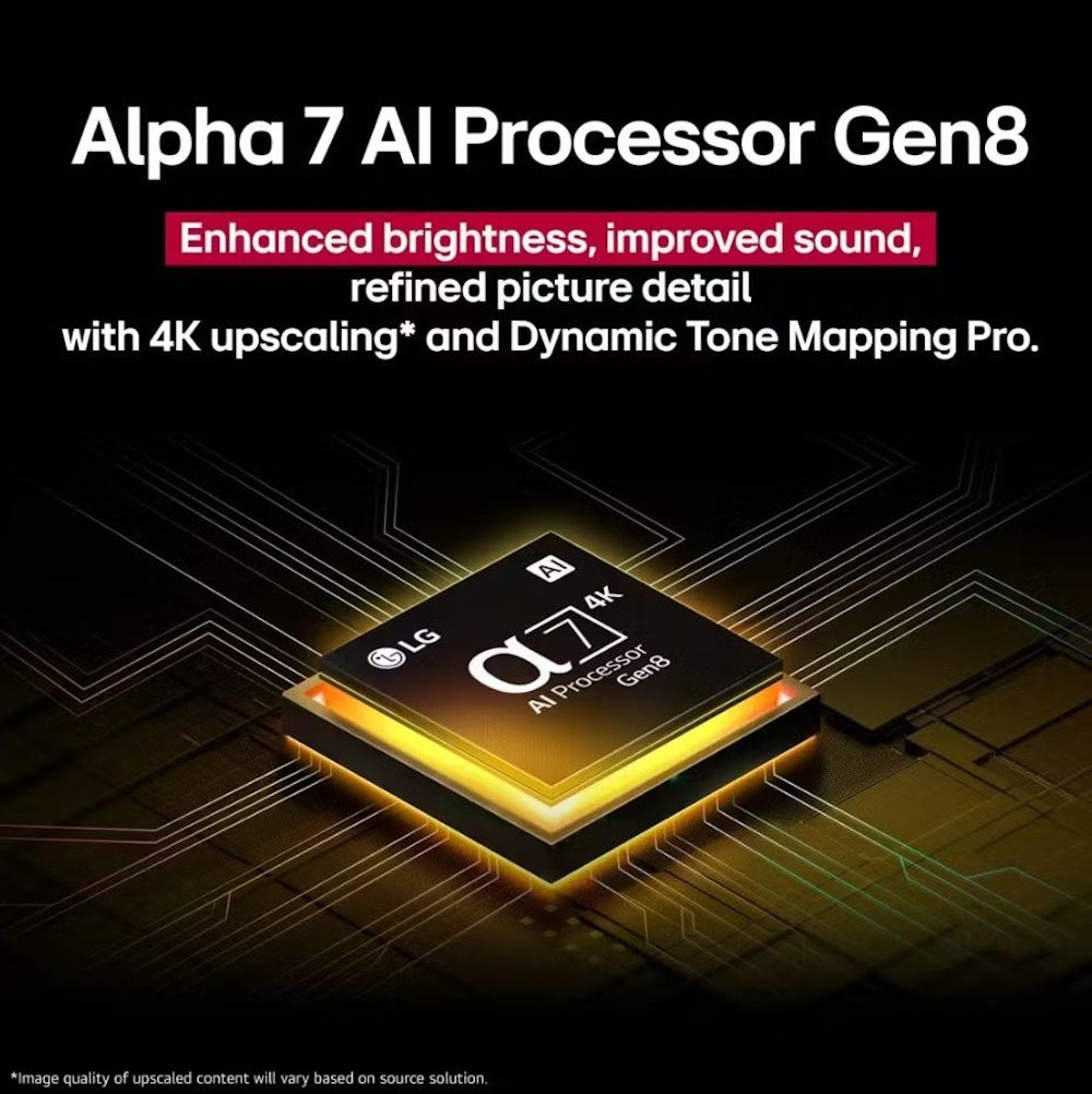 LG 50" UA7700 Class 4K UHD AI Smart TV 2025, Compatible with Alexa & Google Assistant - 50UA7700AUA