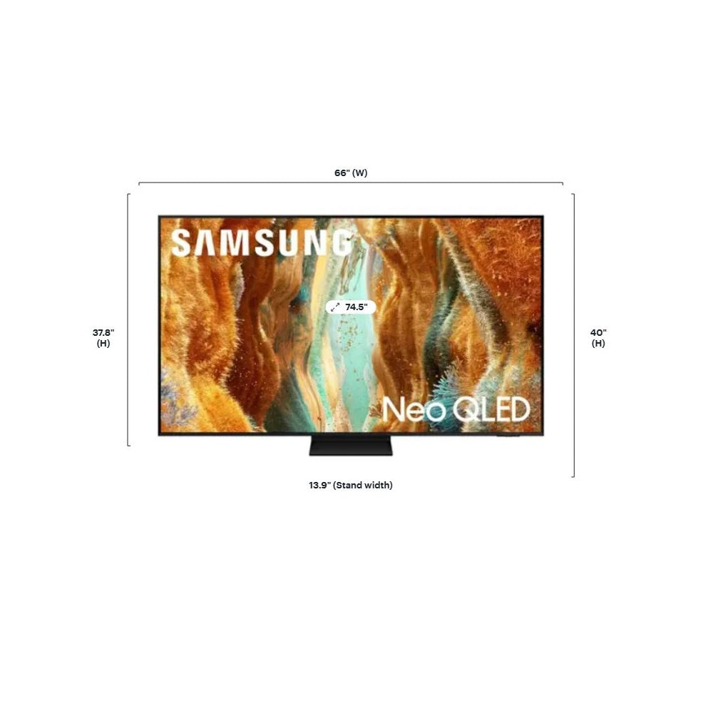 Samsung 75” Class QN70F Series Neo QLED Mini LED 4K UHD SamsungVision AI Smart Tizen TV (2025) QN75QN70FDF