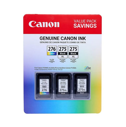 Canon Genuine Black PG-275XL & CL-276 Ink Cartridges Color Club Pack 4981C010AA