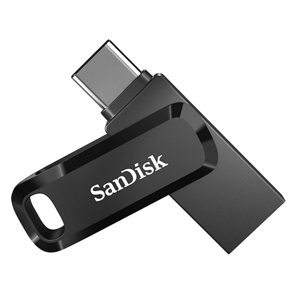 SanDisk 128GB Ultra Dual Drive Go 2-in-1 Flash Drive Black SDDDC3-128G-A46