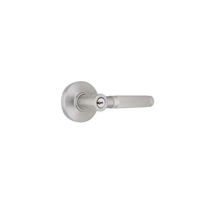 Woodcliff Satin Nickel Keyed Entry Door Handle Featuring Dual Keyway LH4X2FSJYYC