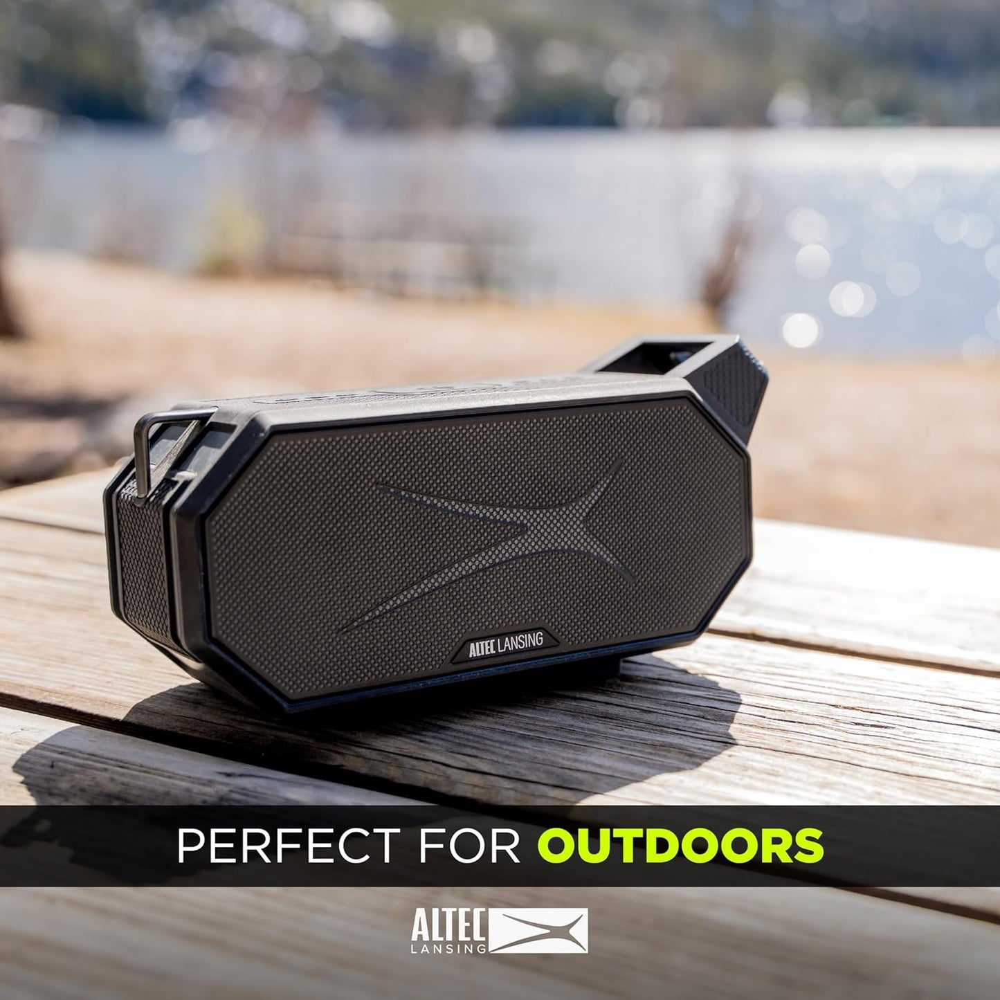 Altec Lansing Hydra Boom 2.0 Everything Proof Portable Speaker IMW1402-BLKGRY