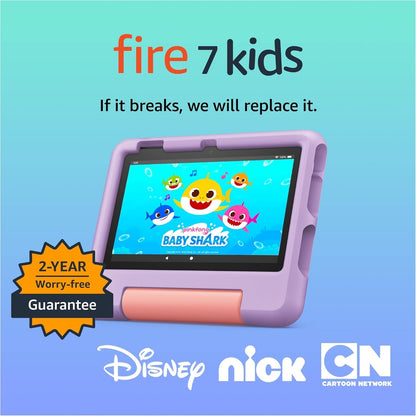Amazon Fire 7 Kids 7" Tablet (2023) 16GB Amazon Kids+ Purple B0C8BZ7QG7