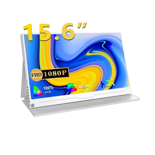 UPERFECT MDS-15608 Portable Monitor, 15.6" IPS HDR 1920X1080 FHD Eye Care Travel Screen USB C Gaming Monitor