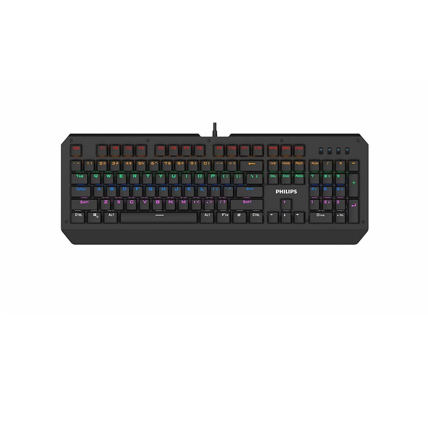 Philips USB Gaming Keyboard Mechanical Ambiglow Custom Backlit Keymaps SPK8413