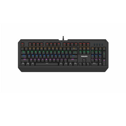 Philips USB Gaming Keyboard Mechanical Ambiglow Custom Backlit Keymaps SPK8413