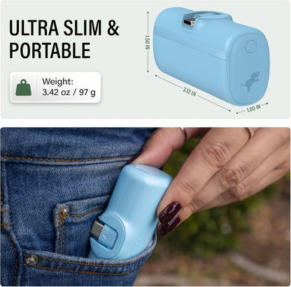Nimble Bump 5K Portable Charger - Black NB-BN-BPC-3K1C