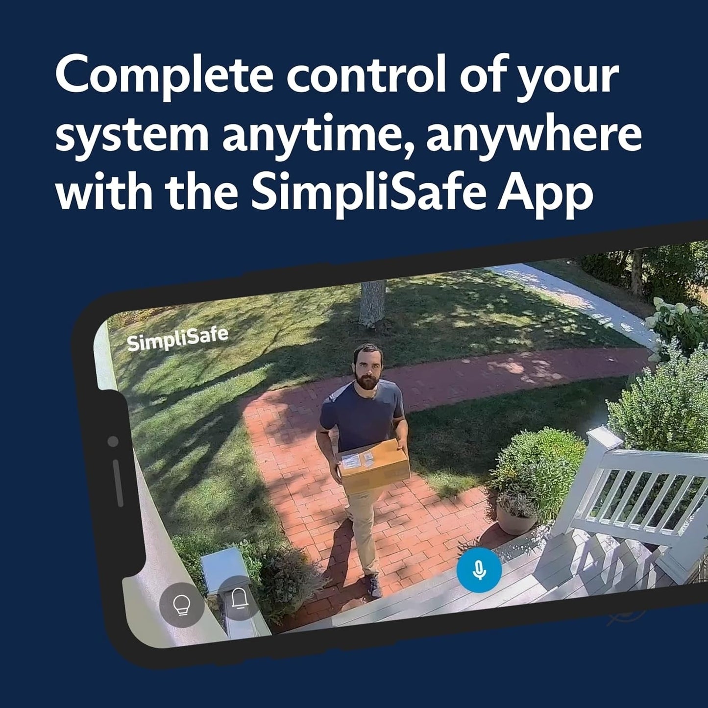 SimpliSafe Wired Video Doorbell Smart Wi-Fi Motion Activated Alert Speaker