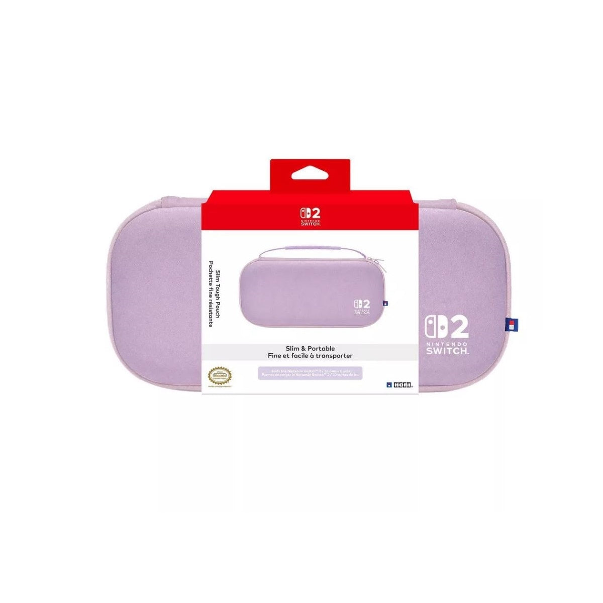 HORI Slim Hard Shell Tough Pouch (Cozy Lavender) for Nintendo Switch 2