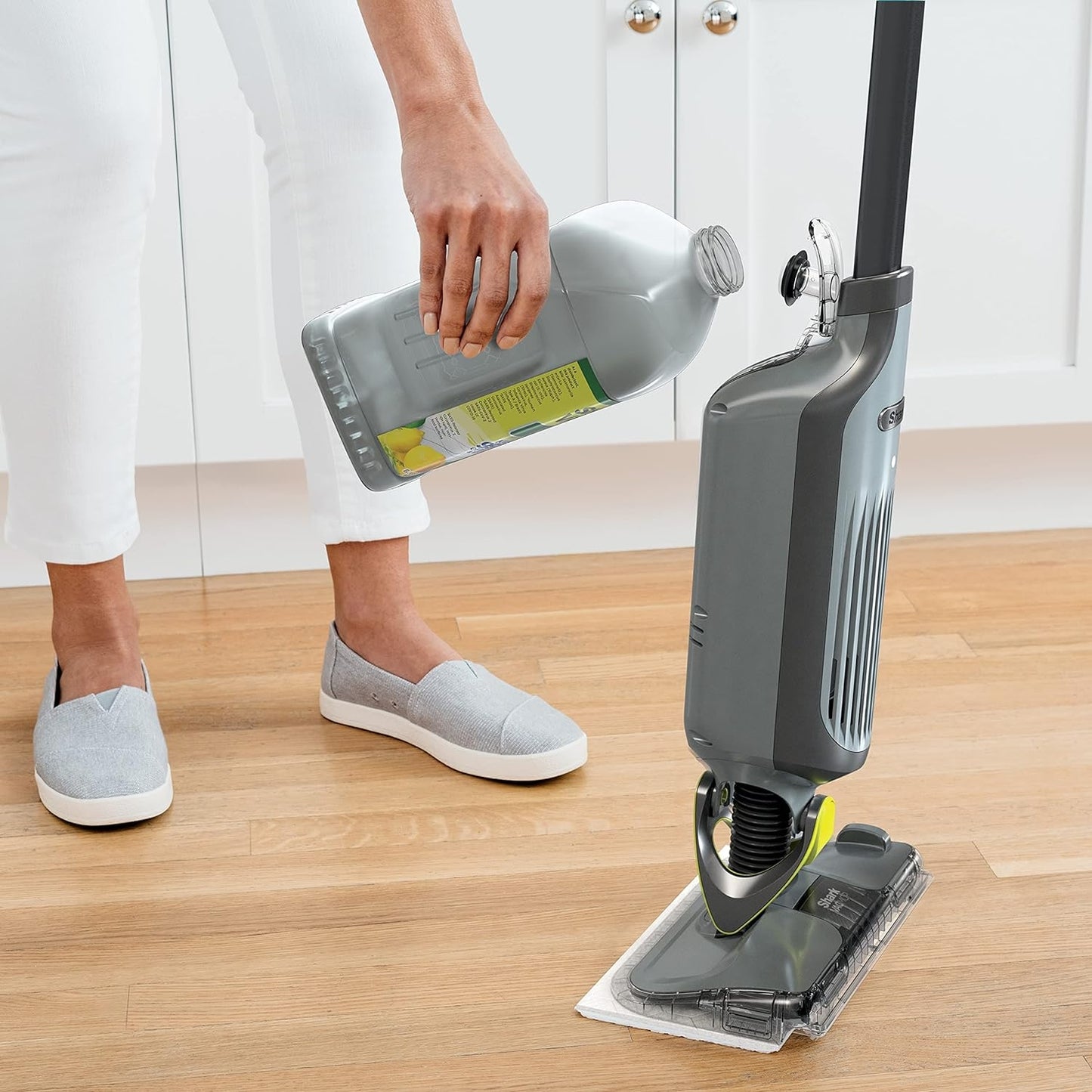 Shark VCD60 VACMOP Disinfectant Cleaner, Lemon Refill 2L Bottle, 4.2 in L x 4.7 in W x 11 in H, Clear, 67 Fl Oz, Pack of 1