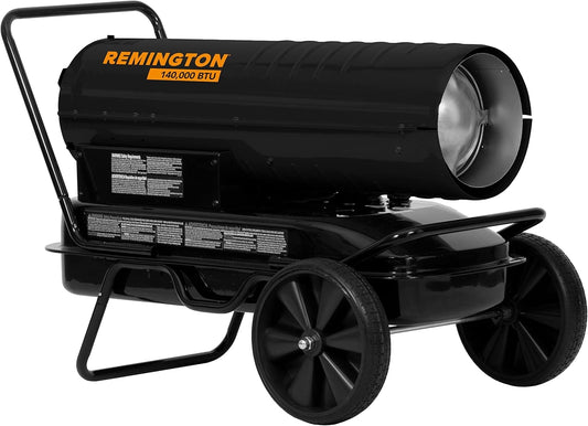 Remington 140,000 Btu/h 3500 sq ft Forced Air Kerosene Heater REM-140T-KFA-B