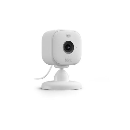 Blink Wired Floodlight Camera w/ Mini 2 Camera Weather Resistant 13' Power Adapter & Yard Sign