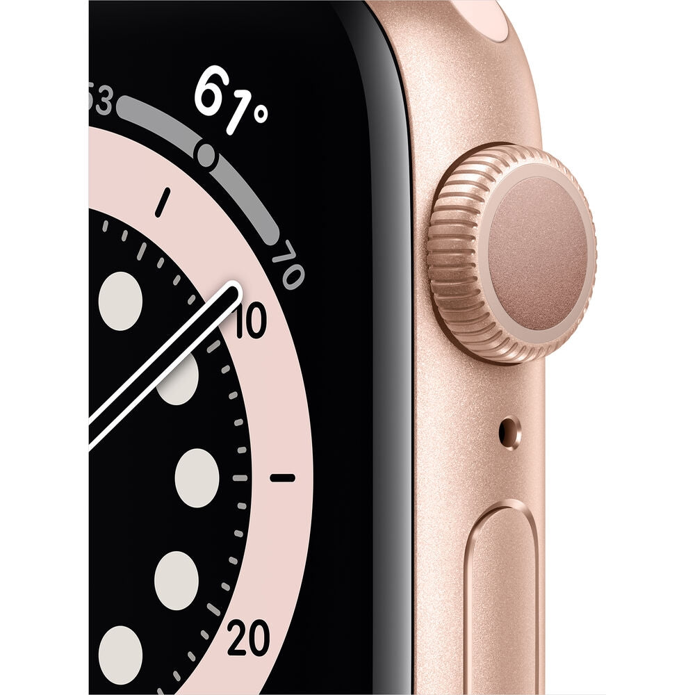 Apple Watch Series 6 GPS, 40mm, Gold Aluminum, Pink Sand Sport Band MG123LL/A