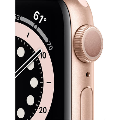 Apple Watch Series 6 GPS, 40mm, Gold Aluminum, Pink Sand Sport Band MG123LL/A