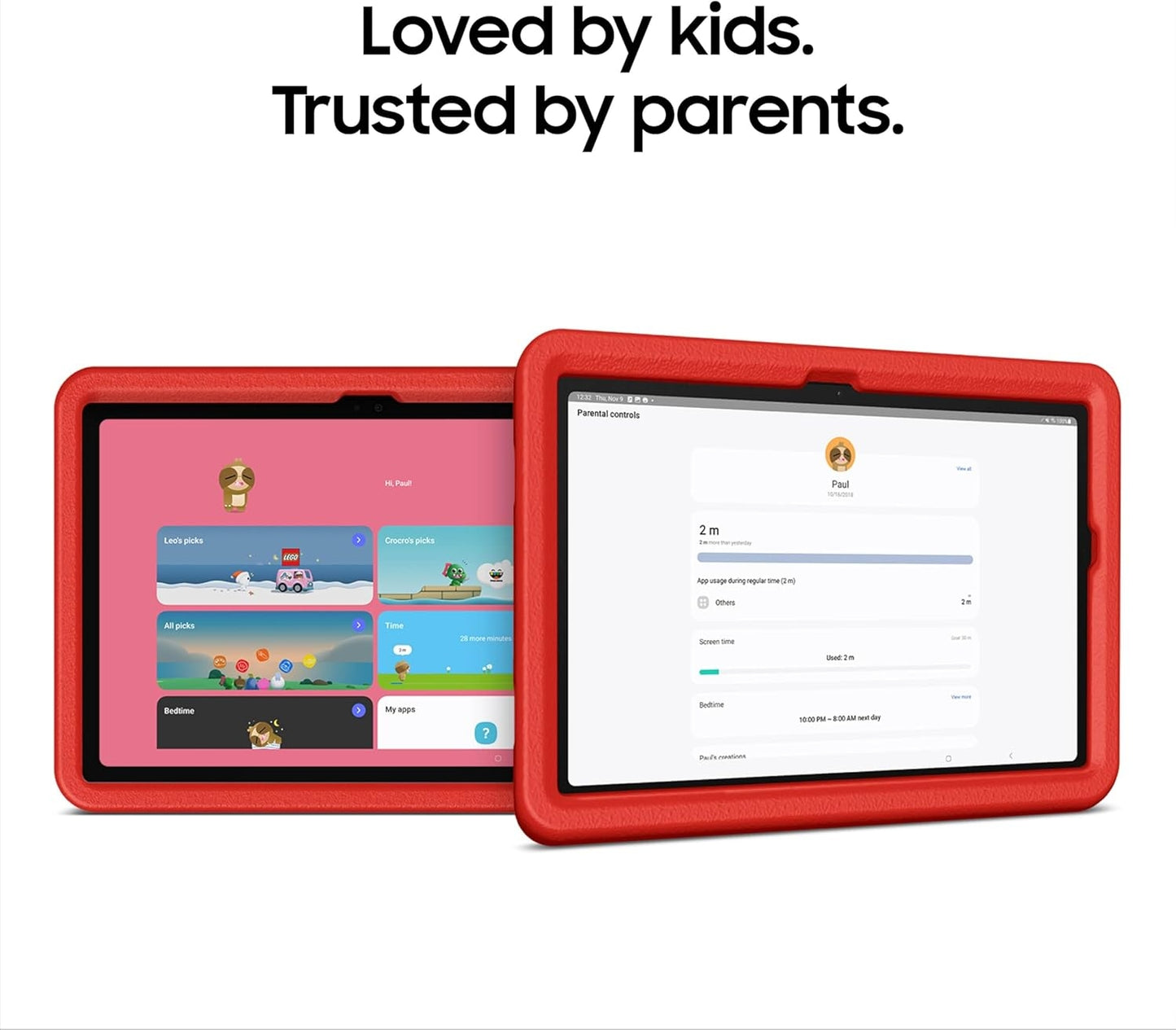 Samsung Galaxy Tab A9+ Kids Edition 11" 64GB with Puffy Cover Wi-Fi Red SM-X210NZALXAR